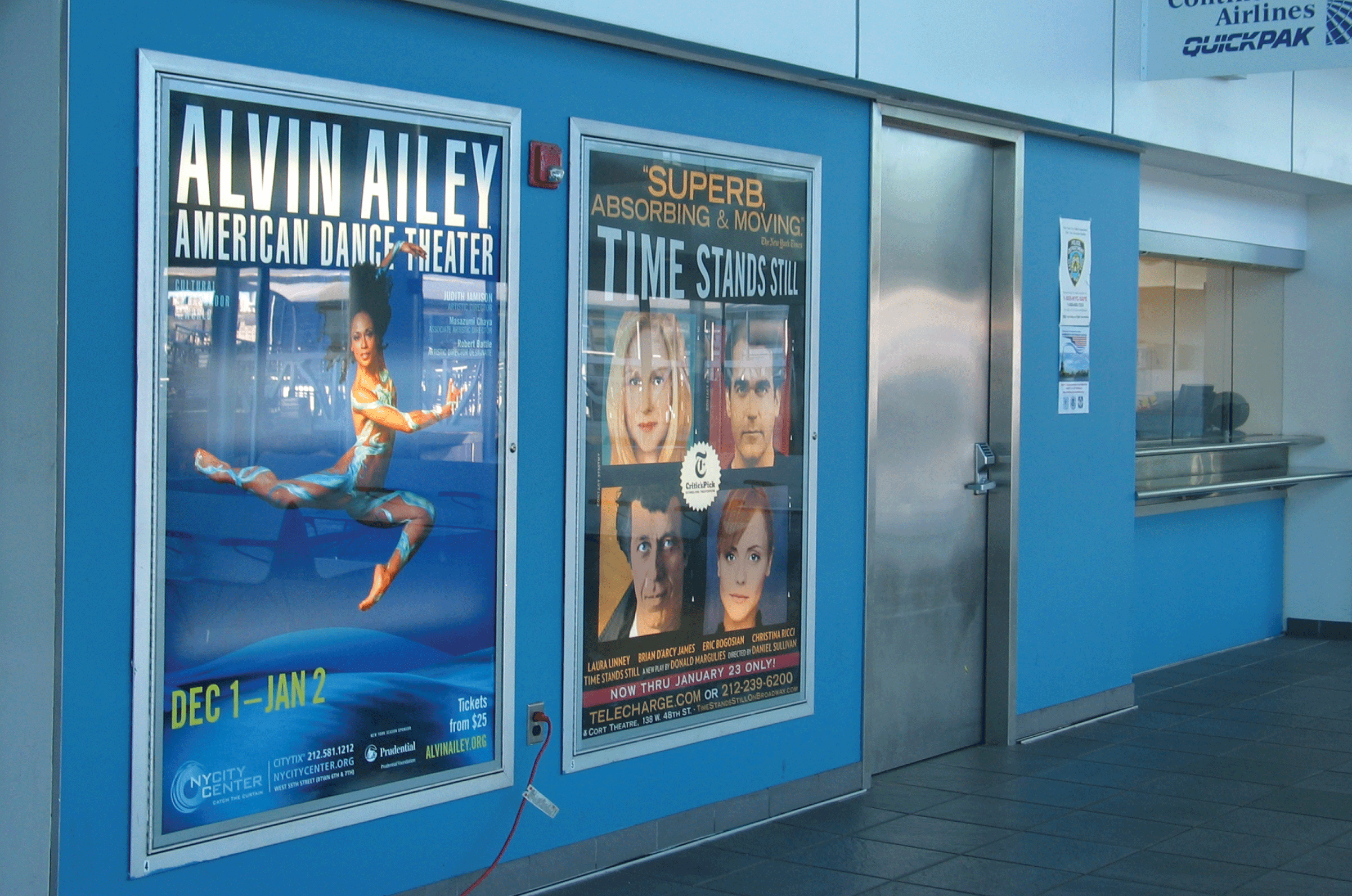 advertisement poster on wall for Alvin Ailey